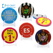 Wholesale china cheap souvenir custom flashing blank button badge 58mm with your own design